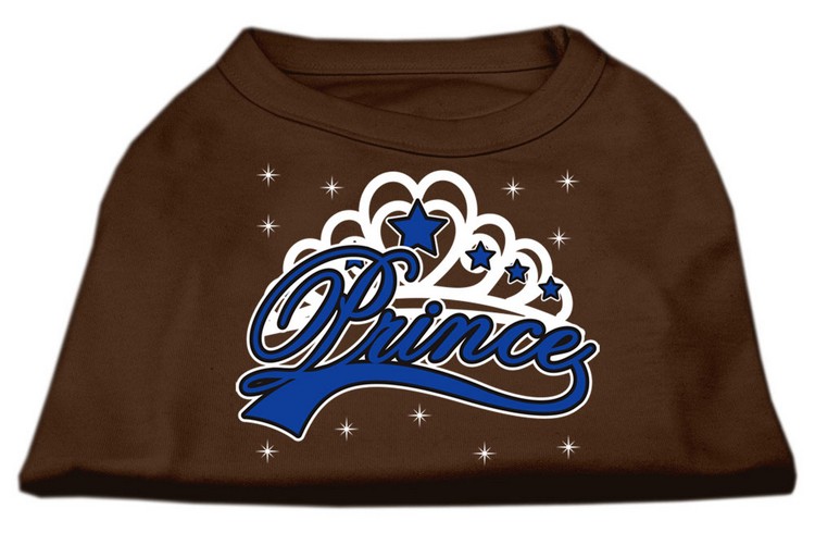 I'm a Prince Screen Print Shirts Brown XS